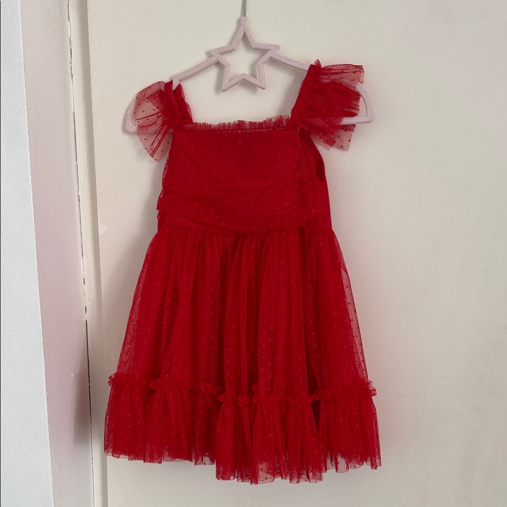 SHEIN Red Kids Formal Dress